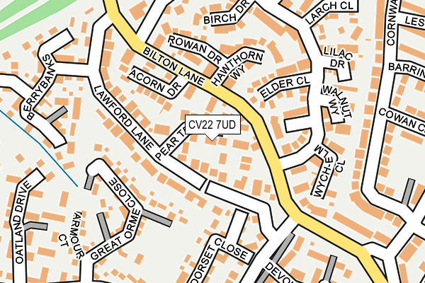 CV22 7UD map - OS OpenMap – Local (Ordnance Survey)
