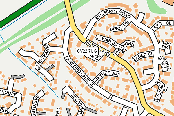 CV22 7UG map - OS OpenMap – Local (Ordnance Survey)