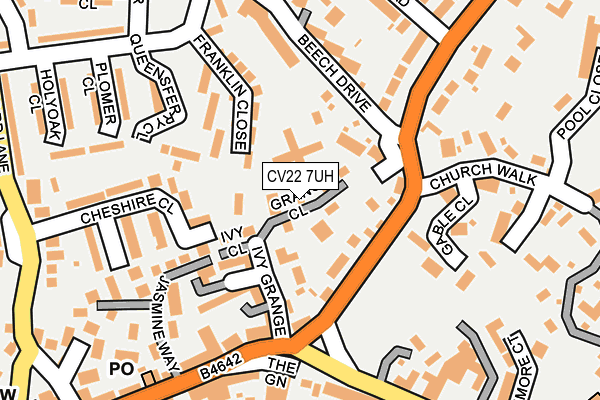 CV22 7UH map - OS OpenMap – Local (Ordnance Survey)