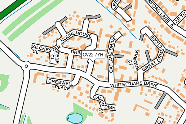 CV22 7YH map - OS OpenMap – Local (Ordnance Survey)