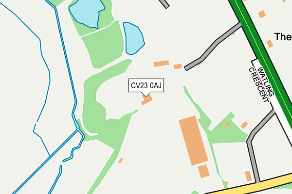 CV23 0AJ map - OS OpenMap – Local (Ordnance Survey)