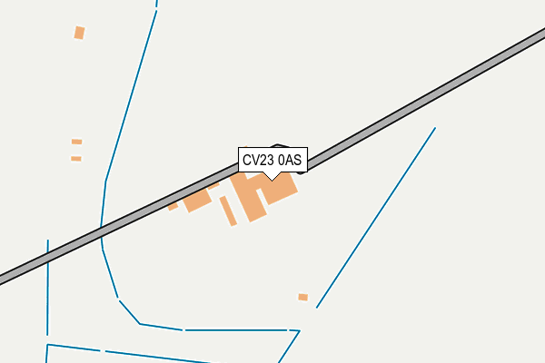 CV23 0AS map - OS OpenMap – Local (Ordnance Survey)