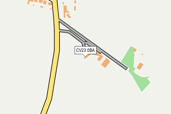 CV23 0BA map - OS OpenMap – Local (Ordnance Survey)