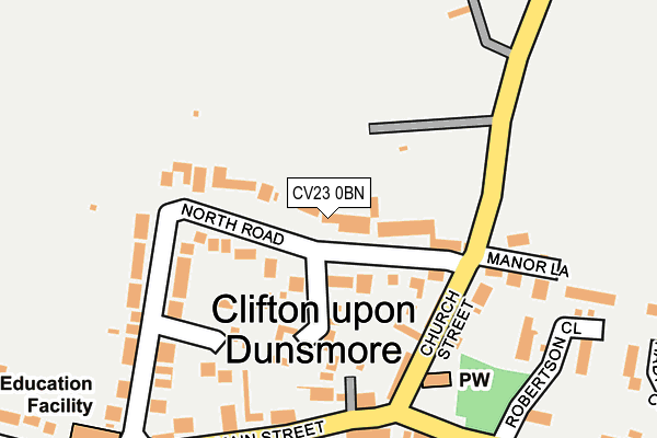 Map of CLIFTON VILLAGE STORES LIMITED at local scale