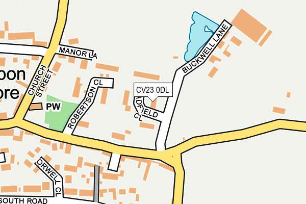 CV23 0DL map - OS OpenMap – Local (Ordnance Survey)