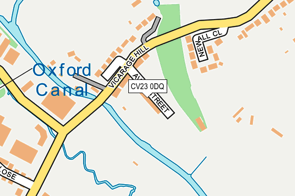 CV23 0DQ map - OS OpenMap – Local (Ordnance Survey)