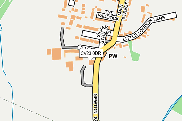CV23 0DR map - OS OpenMap – Local (Ordnance Survey)