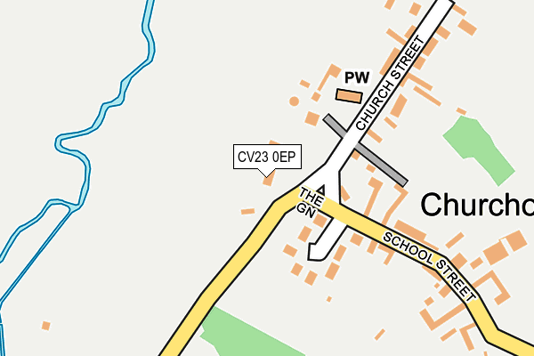 CV23 0EP map - OS OpenMap – Local (Ordnance Survey)