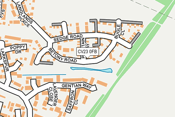 CV23 0FB map - OS OpenMap – Local (Ordnance Survey)