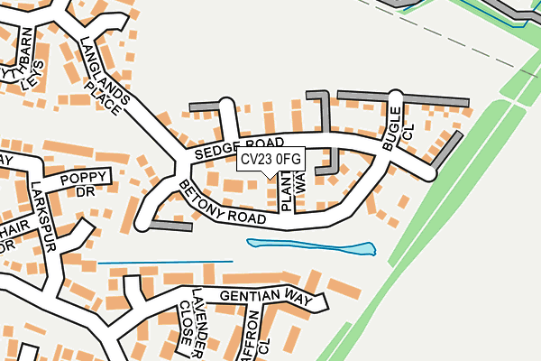 CV23 0FG map - OS OpenMap – Local (Ordnance Survey)