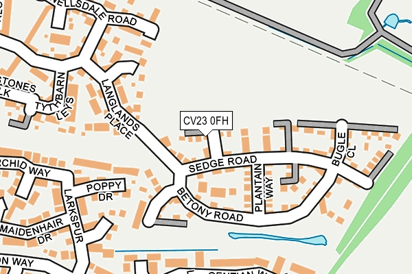 CV23 0FH map - OS OpenMap – Local (Ordnance Survey)