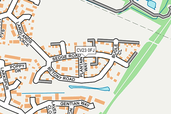 CV23 0FJ map - OS OpenMap – Local (Ordnance Survey)