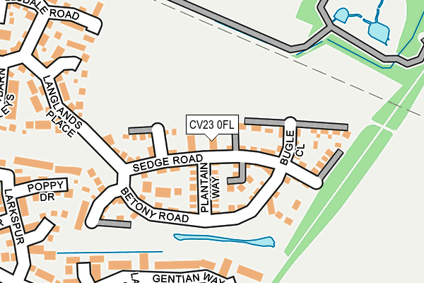 CV23 0FL map - OS OpenMap – Local (Ordnance Survey)