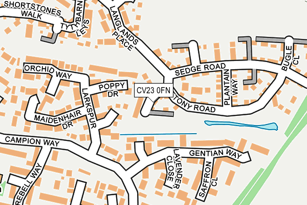 CV23 0FN map - OS OpenMap – Local (Ordnance Survey)