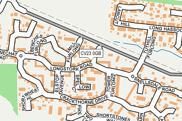 CV23 0GB map - OS OpenMap – Local (Ordnance Survey)
