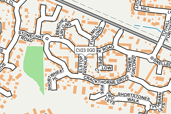 CV23 0GD map - OS OpenMap – Local (Ordnance Survey)