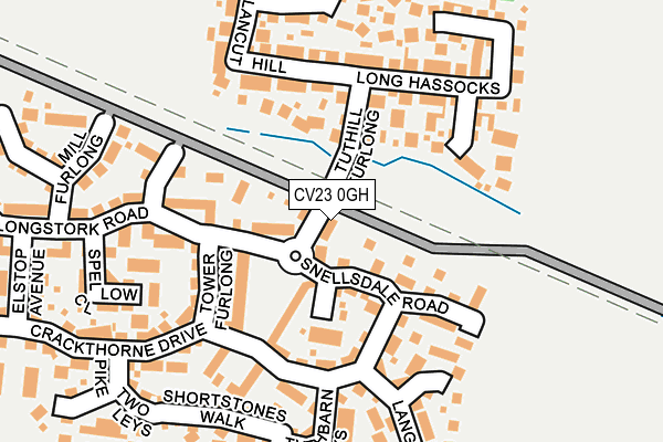 CV23 0GH map - OS OpenMap – Local (Ordnance Survey)