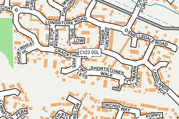 CV23 0GL map - OS OpenMap – Local (Ordnance Survey)