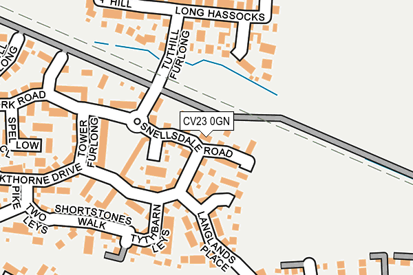 CV23 0GN map - OS OpenMap – Local (Ordnance Survey)
