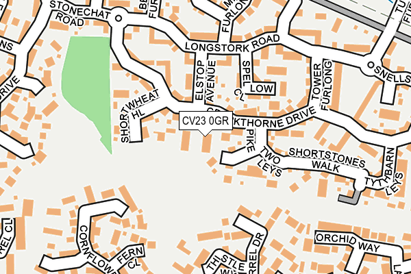 CV23 0GR map - OS OpenMap – Local (Ordnance Survey)