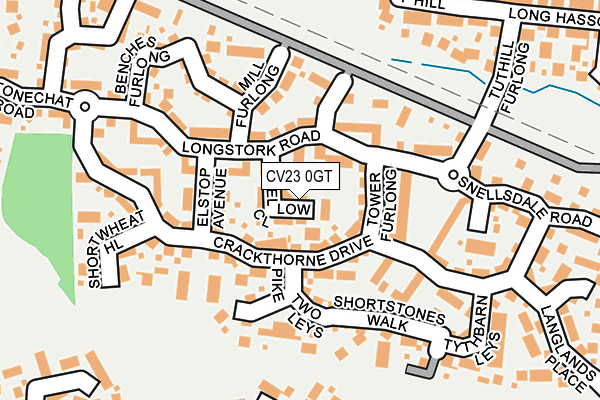 CV23 0GT map - OS OpenMap – Local (Ordnance Survey)
