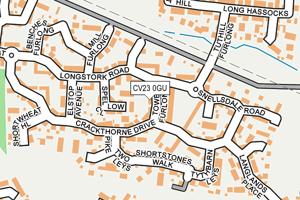 CV23 0GU map - OS OpenMap – Local (Ordnance Survey)