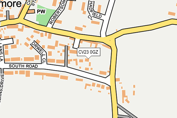 CV23 0GZ map - OS OpenMap – Local (Ordnance Survey)