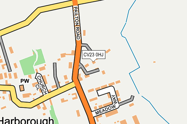 CV23 0HJ map - OS OpenMap – Local (Ordnance Survey)