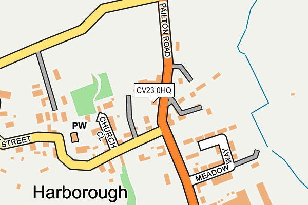 CV23 0HQ map - OS OpenMap – Local (Ordnance Survey)