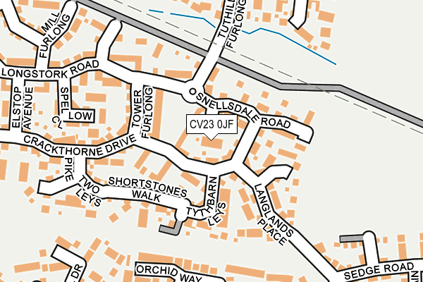 CV23 0JF map - OS OpenMap – Local (Ordnance Survey)