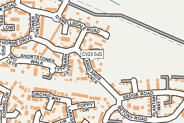 CV23 0JG map - OS OpenMap – Local (Ordnance Survey)