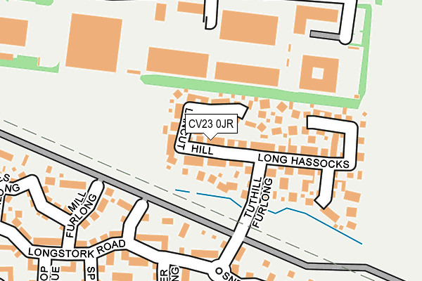 CV23 0JR map - OS OpenMap – Local (Ordnance Survey)