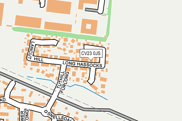 CV23 0JS map - OS OpenMap – Local (Ordnance Survey)