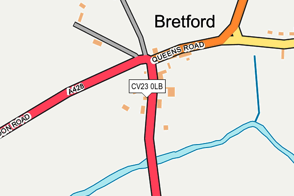 CV23 0LB map - OS OpenMap – Local (Ordnance Survey)