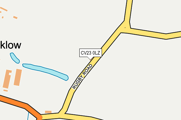 CV23 0LZ map - OS OpenMap – Local (Ordnance Survey)
