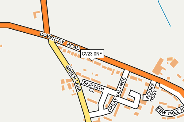 CV23 0NF map - OS OpenMap – Local (Ordnance Survey)
