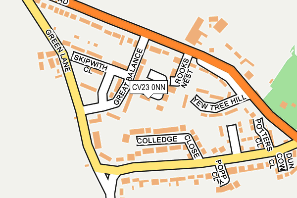 CV23 0NN map - OS OpenMap – Local (Ordnance Survey)