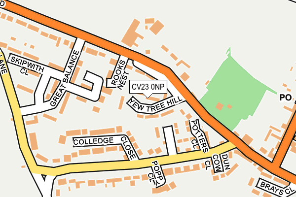 CV23 0NP map - OS OpenMap – Local (Ordnance Survey)