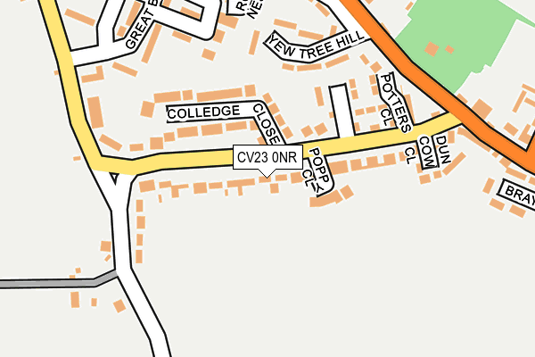 CV23 0NR map - OS OpenMap – Local (Ordnance Survey)