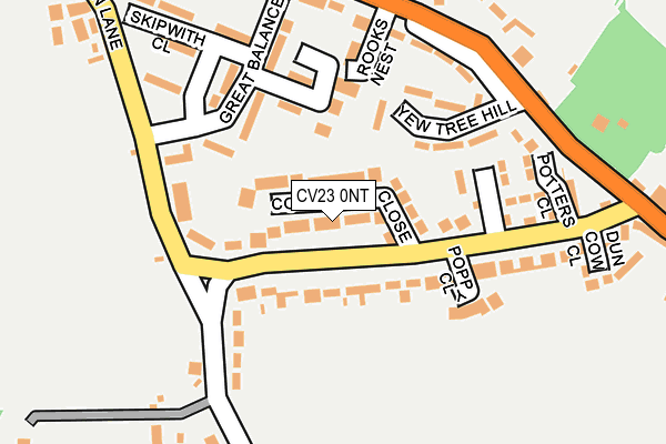 CV23 0NT map - OS OpenMap – Local (Ordnance Survey)