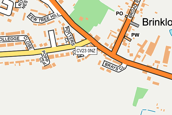 CV23 0NZ map - OS OpenMap – Local (Ordnance Survey)