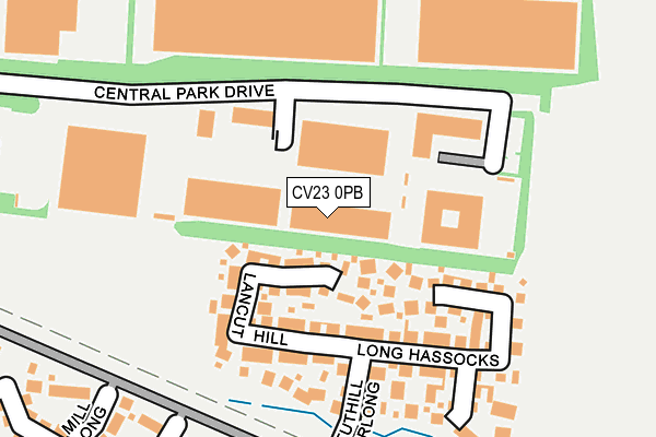 CV23 0PB map - OS OpenMap – Local (Ordnance Survey)