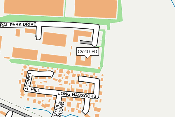 CV23 0PD map - OS OpenMap – Local (Ordnance Survey)