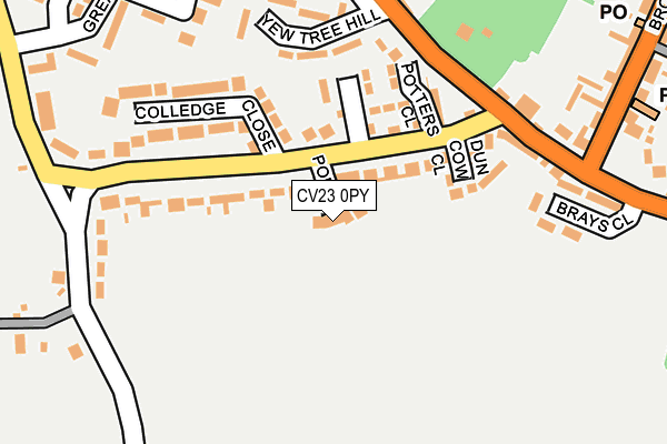 CV23 0PY map - OS OpenMap – Local (Ordnance Survey)