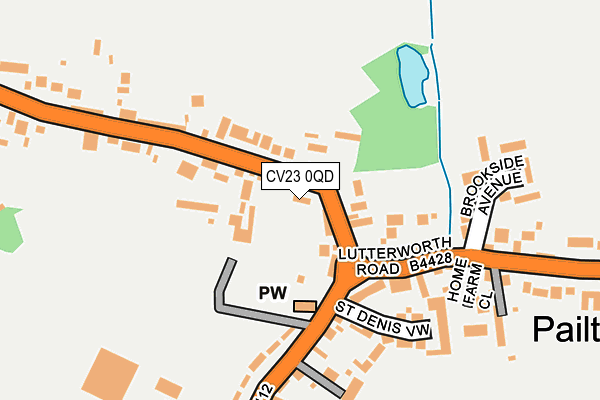 CV23 0QD map - OS OpenMap – Local (Ordnance Survey)