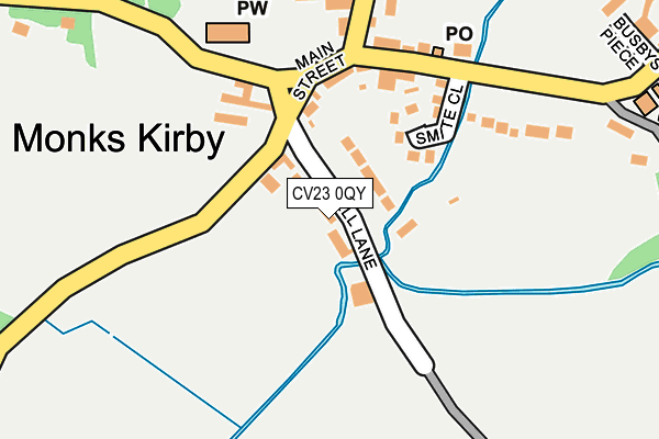 CV23 0QY map - OS OpenMap – Local (Ordnance Survey)