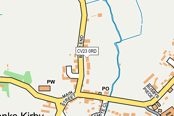 CV23 0RD map - OS OpenMap – Local (Ordnance Survey)