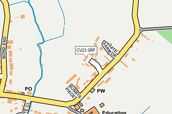 CV23 0RF map - OS OpenMap – Local (Ordnance Survey)