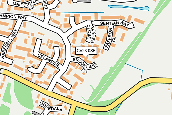 CV23 0SF map - OS OpenMap – Local (Ordnance Survey)