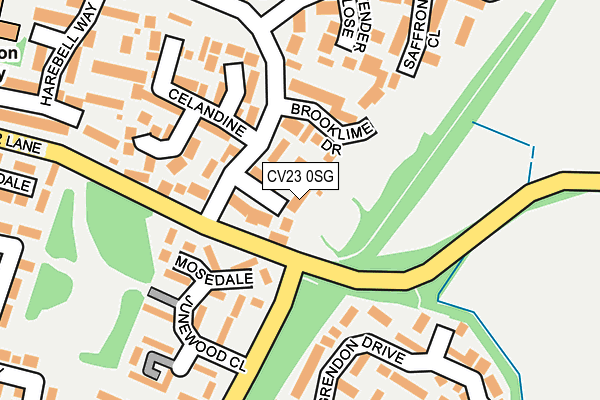 CV23 0SG map - OS OpenMap – Local (Ordnance Survey)